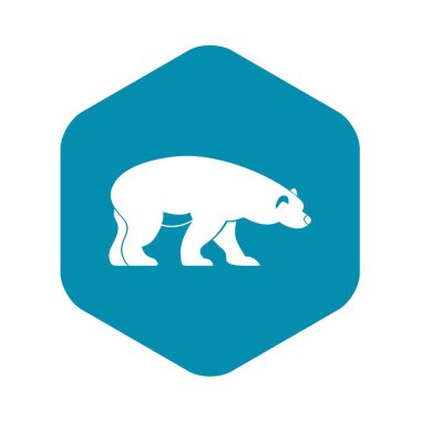 Ayı simgesi, basit tarzı