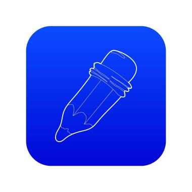 Kalem simgesi mavi vektör