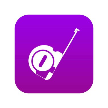 Rulet inşaat simgesi dijital mor