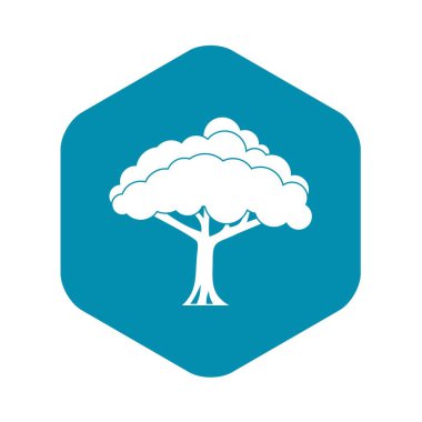 Ağaç simgesiyle, basit tarzı