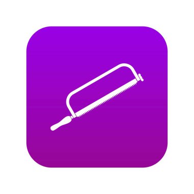 Hacksaw simgesi dijital mor