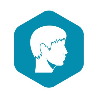 Adam baş simge, basit tarzı