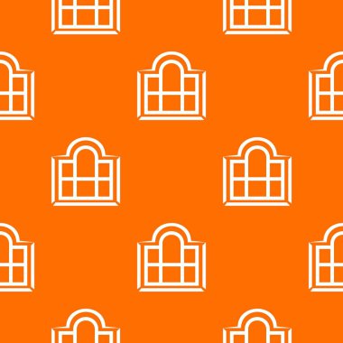 Güzel pencere çerçevesi desen vektör turuncu