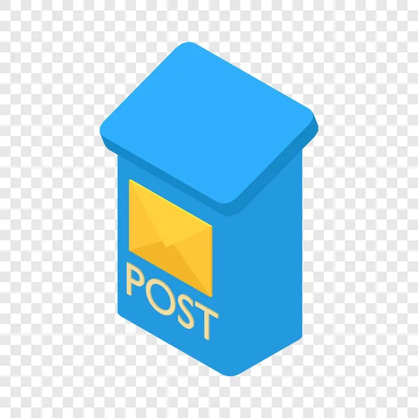 Postbus pictogram, isometrische 3D-stijl — Stockvector