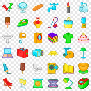 Lamba Icons set, karikatür tarzı