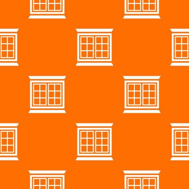 Modern pencere çerçevesi deseni vektör turuncu