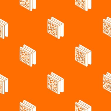 Cam yapı blok desen vektör turuncu