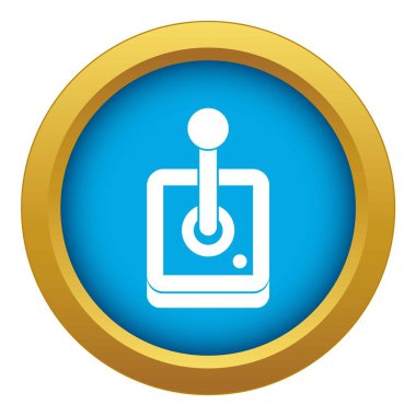 Bilgisayar oyunları simgesi mavi vektör izole için Joystick