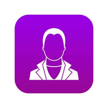 Kullanıcı simgesi dijital mor