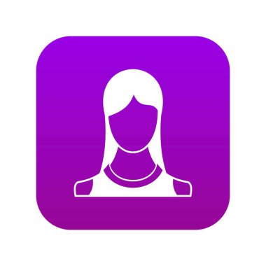 Kadın simgesi dijital mor