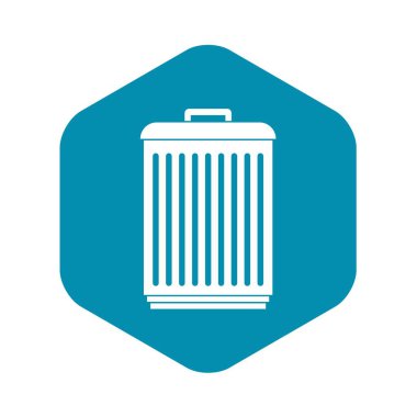 Çöp tenekesi simgesini, basit tarzı