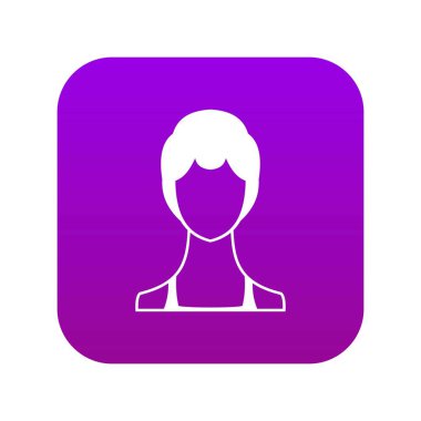 Kadın simgesi dijital mor