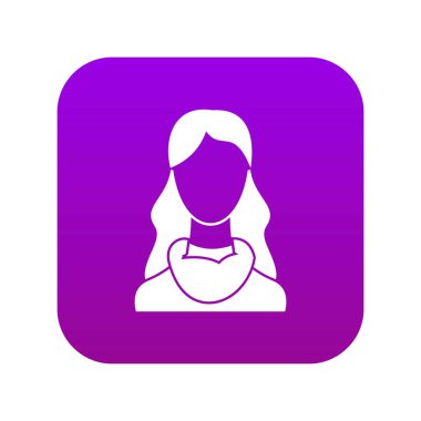 Kadın simgesi dijital mor