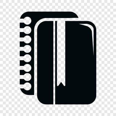 Kitap simgesini, basit siyah stil kopyalamak