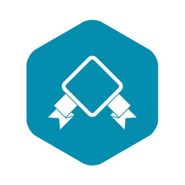 Kurdele simgesi, basit tarzı rozet