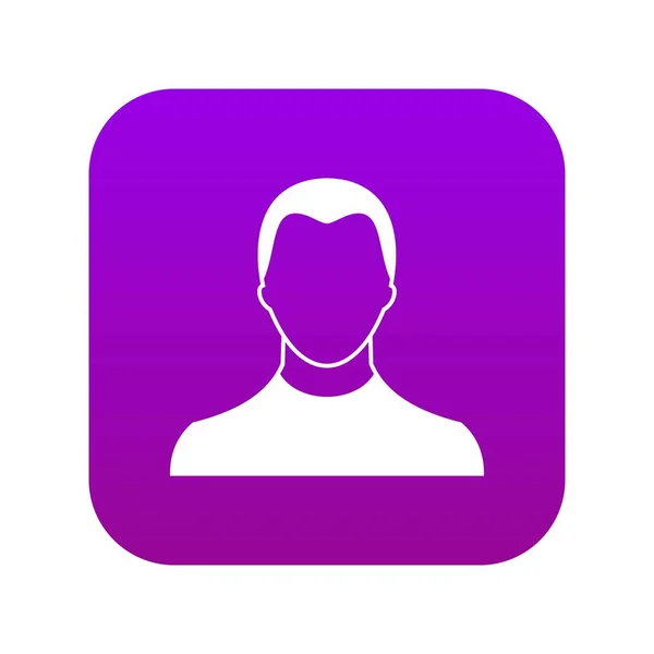 Ícone de usuário roxo digital — Vetor de Stock