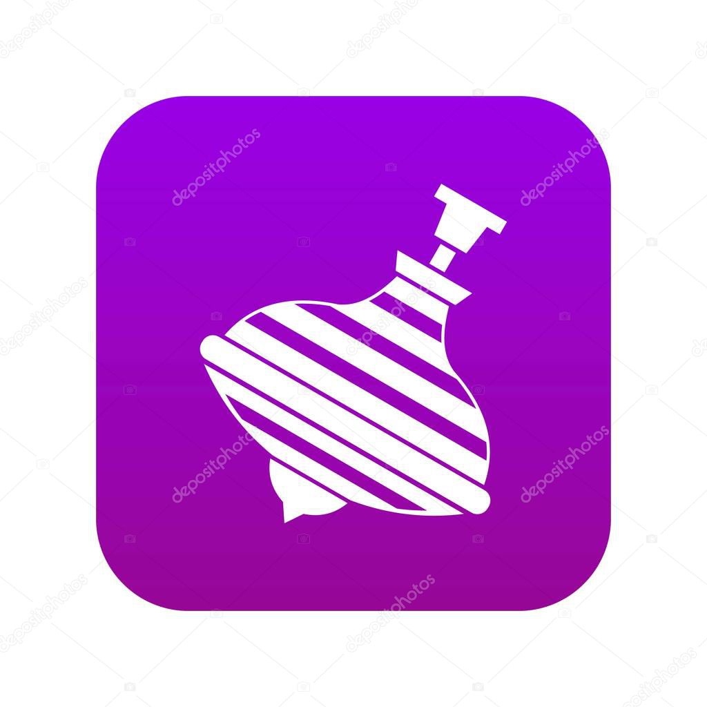 Carousel humming top icon digital purple