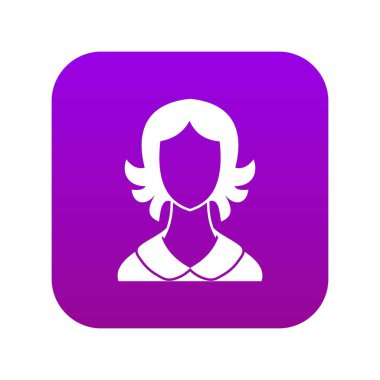 Kadın simgesi dijital mor
