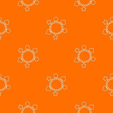 Charm bilezik desen vektör turuncu