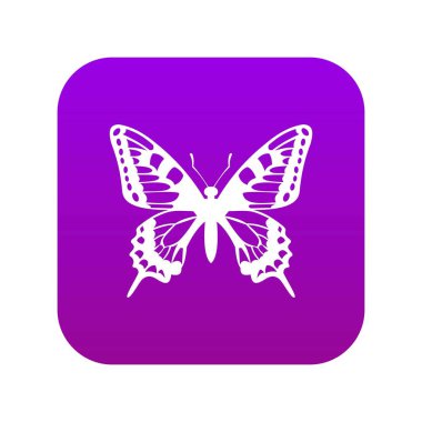 Kelebek simgesi dijital mor