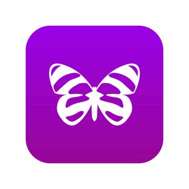 Kelebek simgesi dijital mor