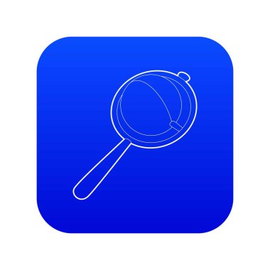 Bebek çıngırak simgesi mavi vektör