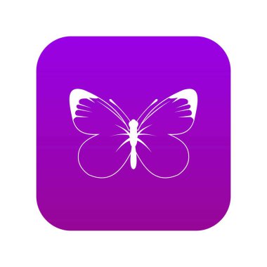 Kelebek simgesi dijital mor