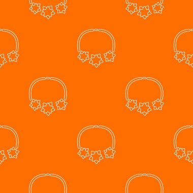 Kolye yıldız desen vektör turuncu