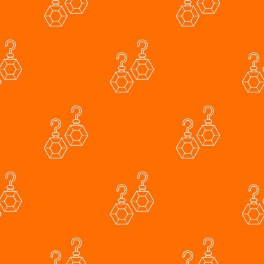 Zümrüt küpe desen vektör turuncu