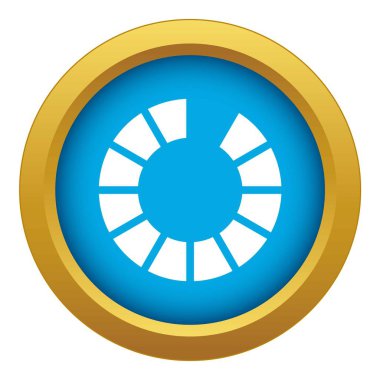 İşaret internet simgesi mavi vektör izole indirme bekliyor