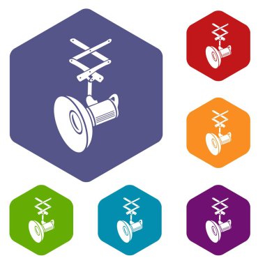 Profesyonel el feneri simgesi, basit tarzı asılı