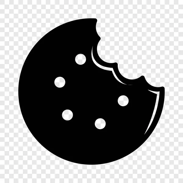 Ref. Bite biscuits icon, simple black style — стоковый вектор