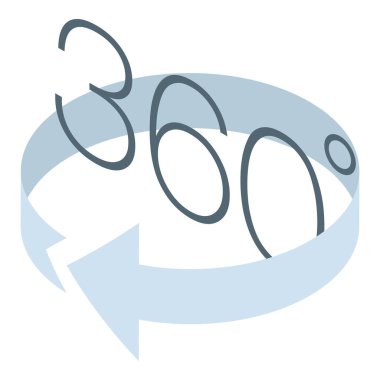 360 sınıf simgesi, biyometrik stil