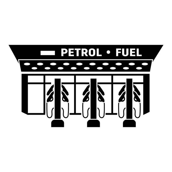 Icono de la estación de combustible, estilo simple — Vector de stock