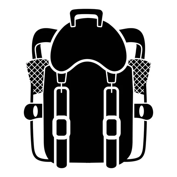 Turist ryggsäck ikon, enkel stil — Stock vektor