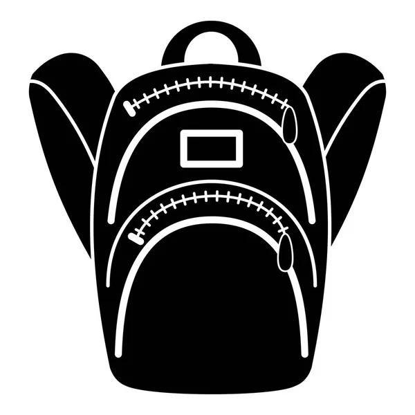 Icono de mochila de viaje, estilo simple — Vector de stock