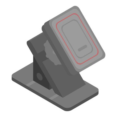 Telefon tutucu simgesi, İzometrik stil