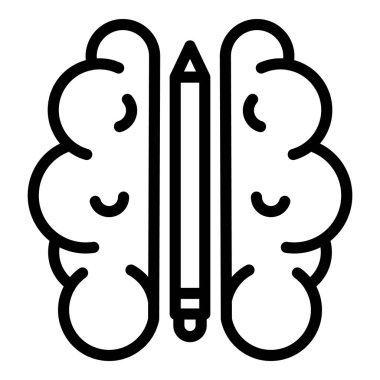 Fikir kalem ikonu, anahat stili