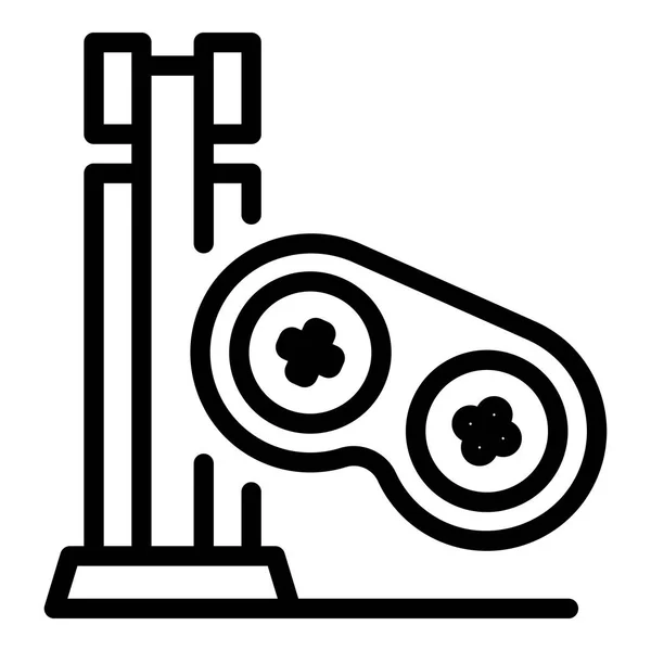 Icono de videojuego, estilo de esquema — Vector de stock
