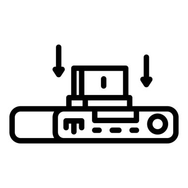 Internet gamepad simgesi, anahat stili