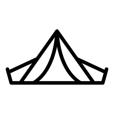 Turist çadırı simgesi, taslak biçimi