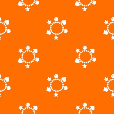 Charm bilezik desen vektör turuncu