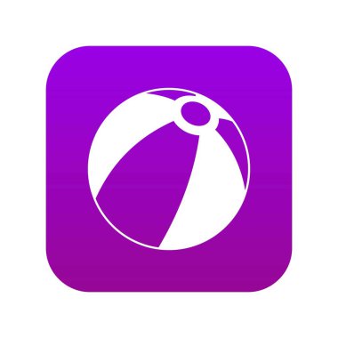 Plaj topu simgesi dijital mor