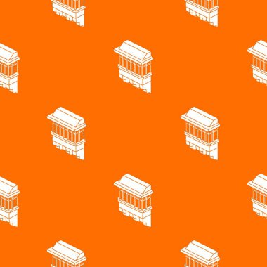 Klasik balkon deseni vektör turuncu