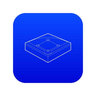 Beyzbol alanı simgesi mavi vektör