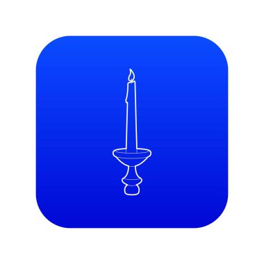 Mum simgesi mavi vektör