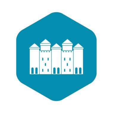 Eski kale simgesi, basit tarzı