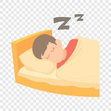 Simge, karikatür tarzı uyuyan çocuk