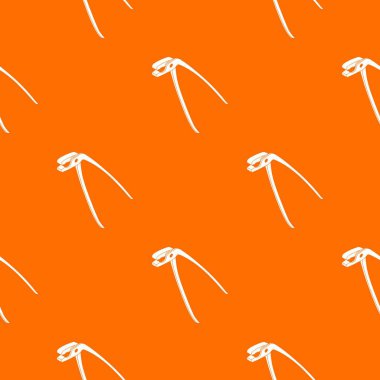 Tıbbi pliers desen vektör turuncu