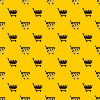 Ürün arabası desen vektörü